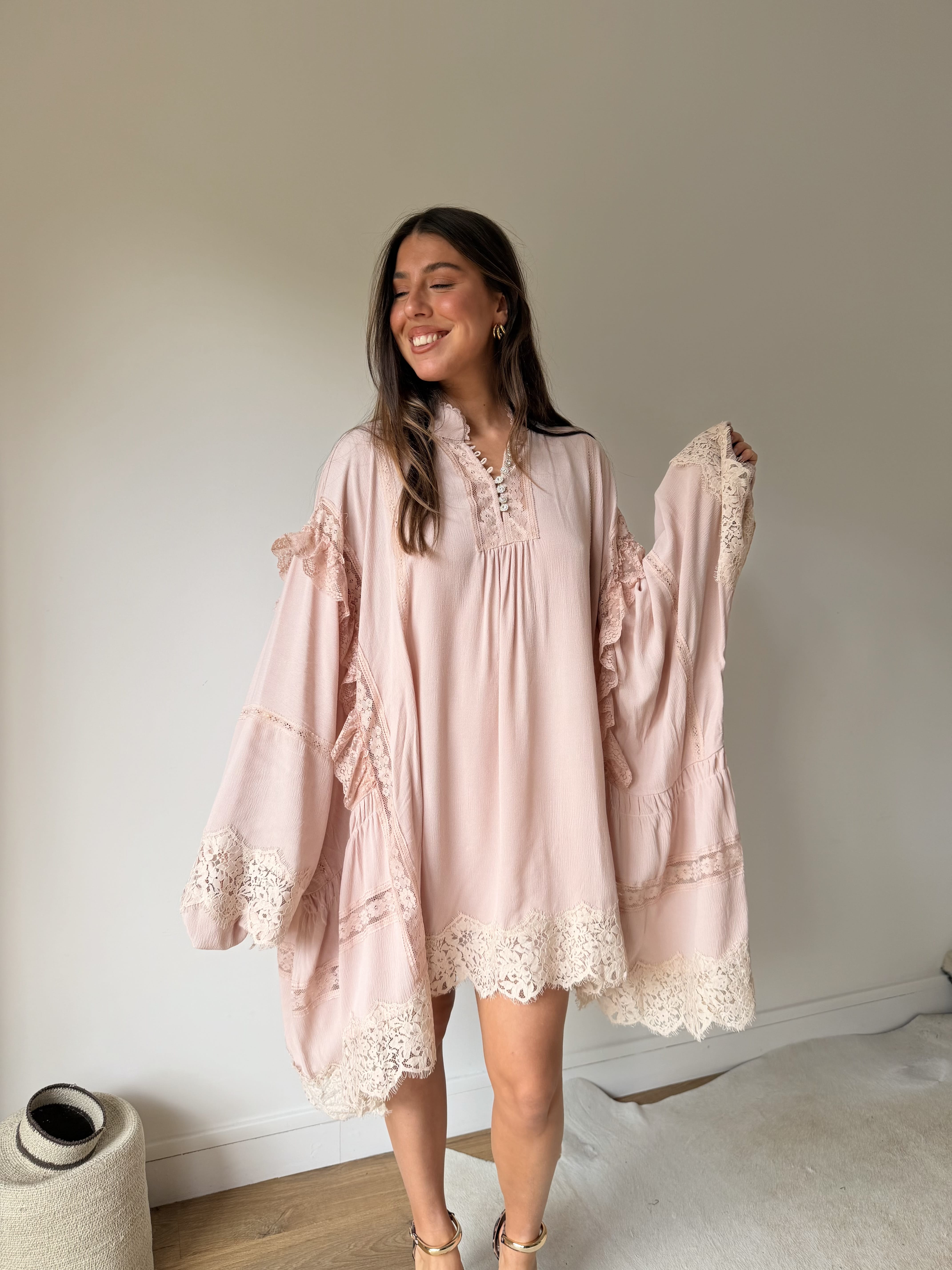 Purple Queen Robe Blouse BOHEMIAN rose
