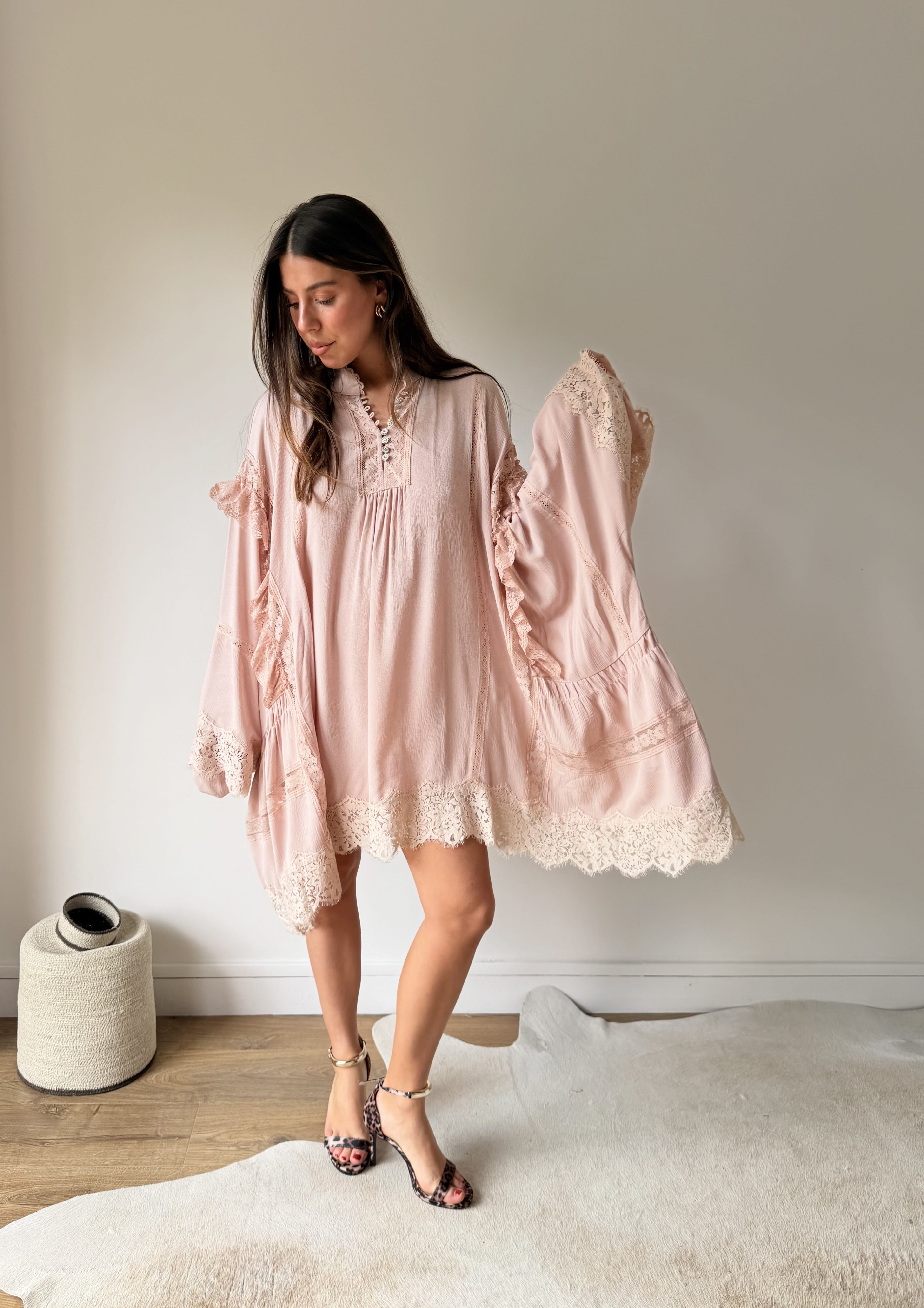 Purple Queen Robe Blouse BOHEMIAN rose