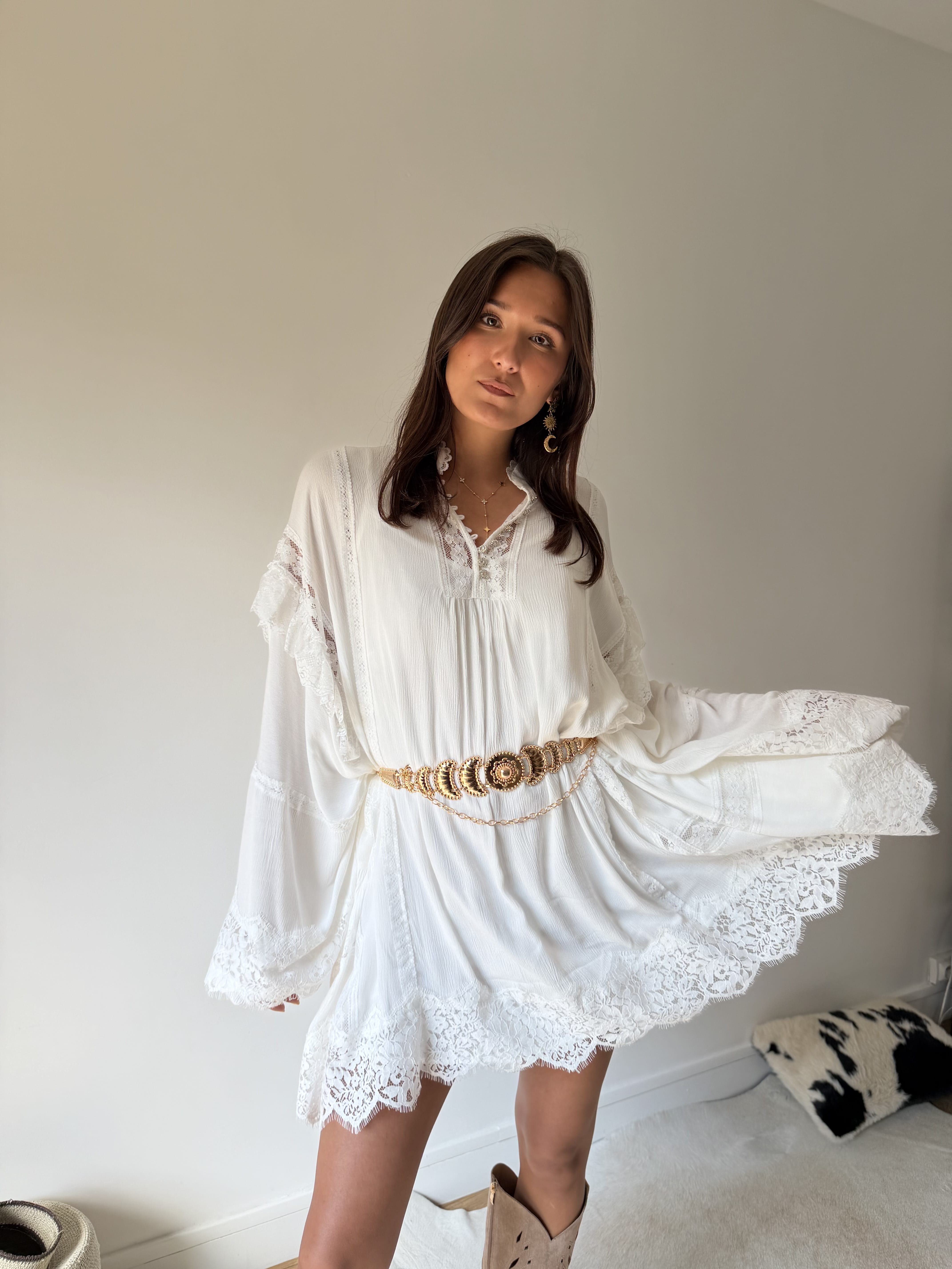 Unika Robe Blouse BOHEMIAN blanc
