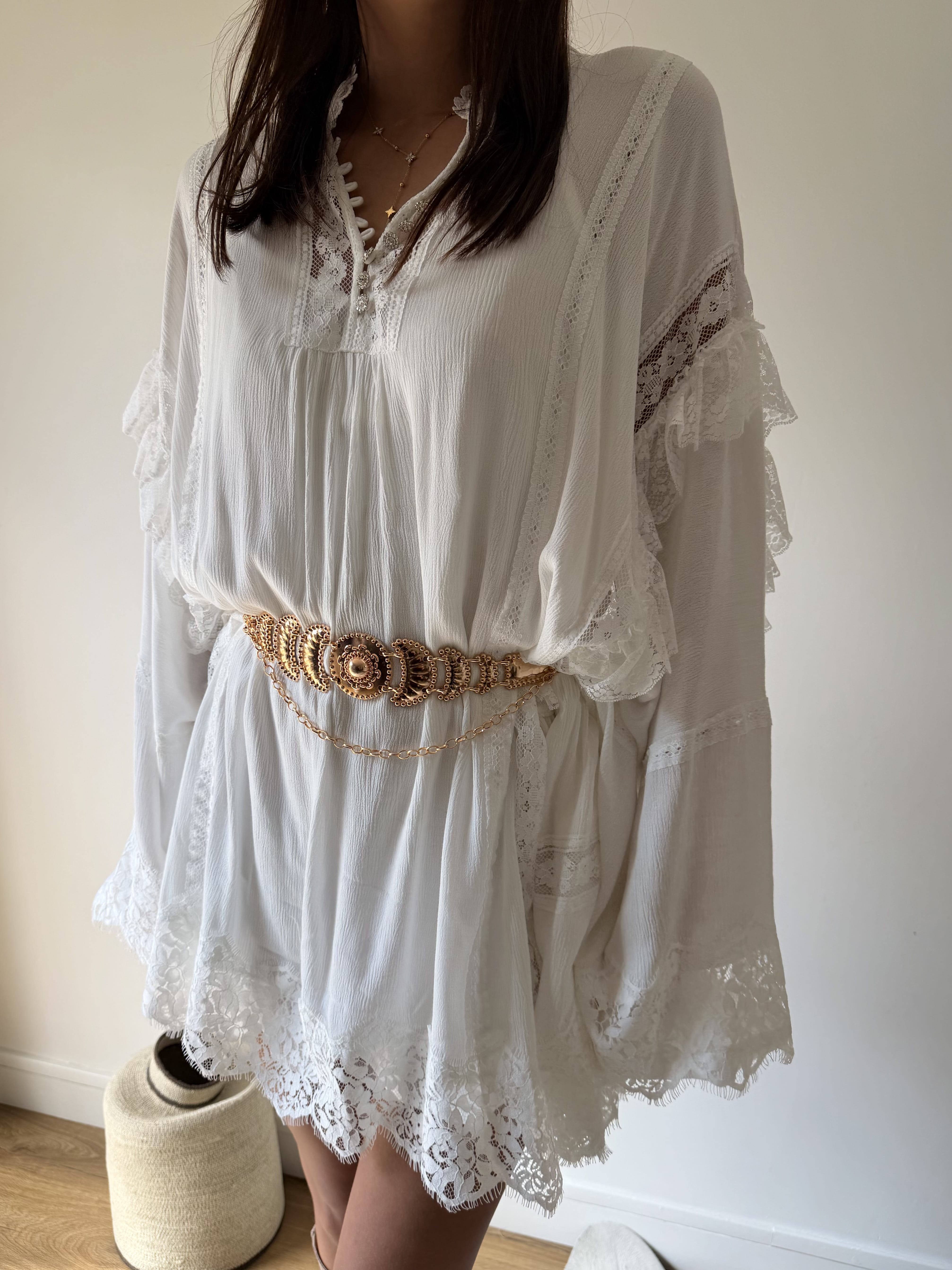 Unika Robe Blouse BOHEMIAN blanc