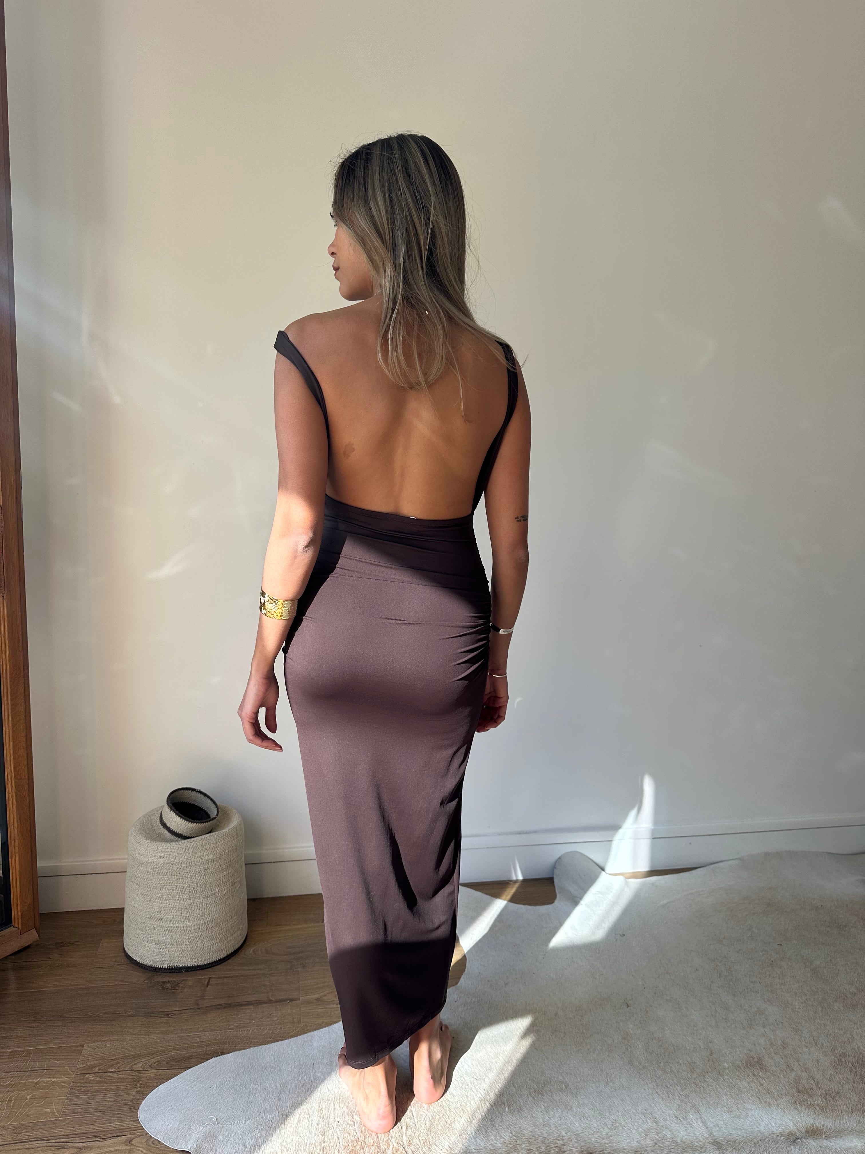 Van De Rock Robe LUCIA marron