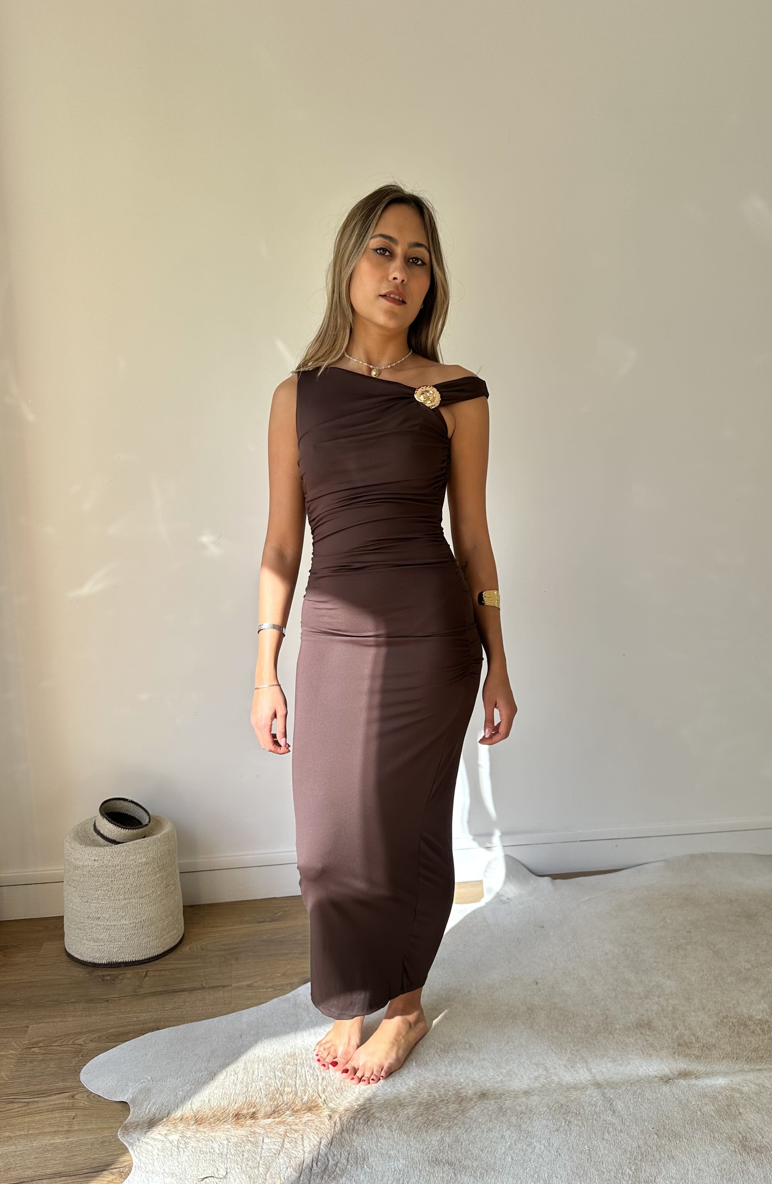 Van De Rock Robe LUCIA marron