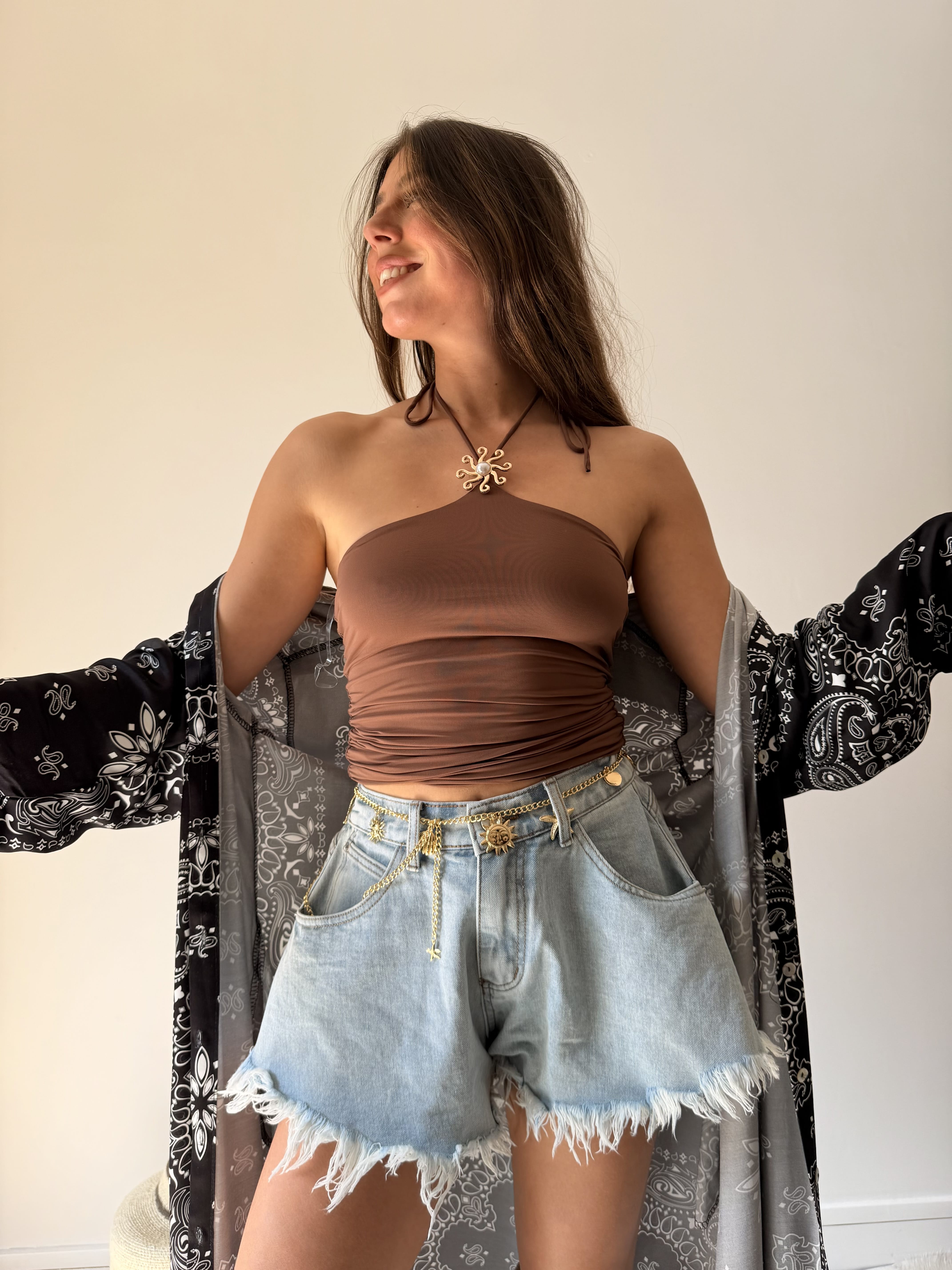 Van De Rock Top Top SUNNY marron